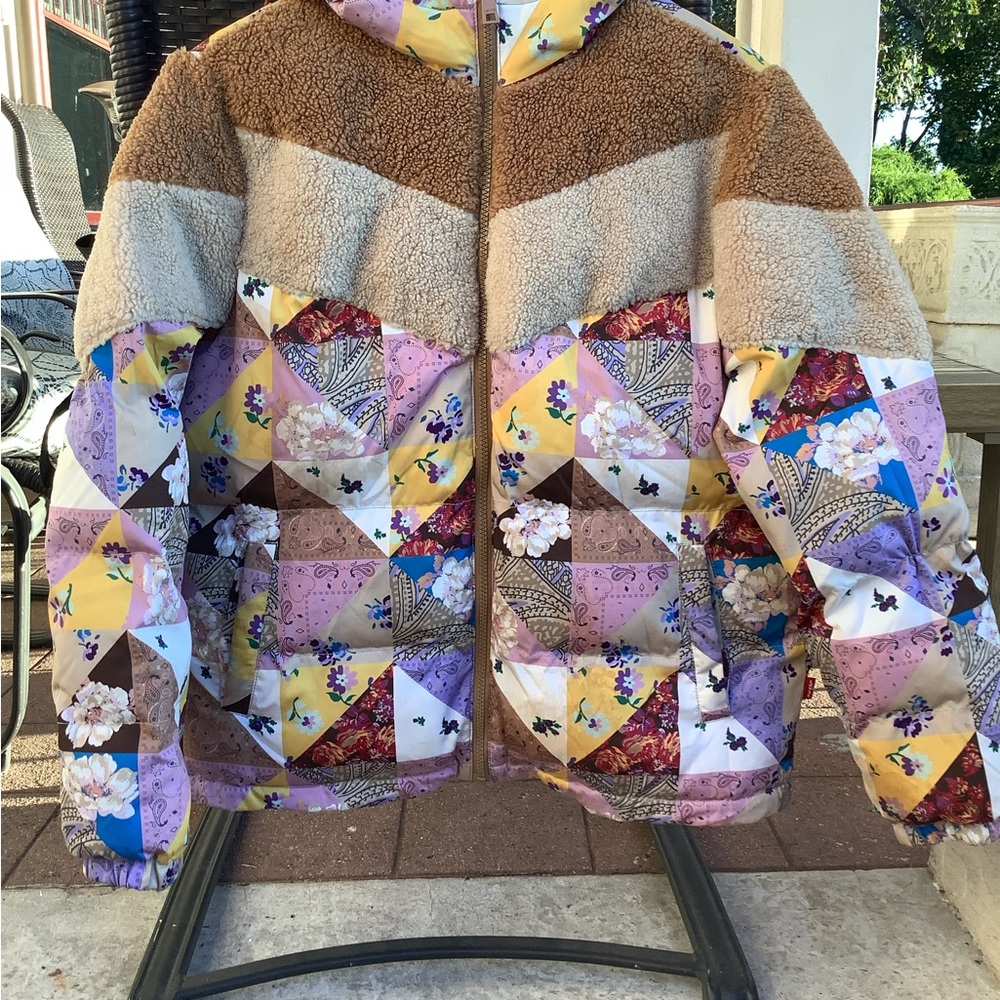 Levi's Multicolor Patchwork Puffer Jacket - image 1